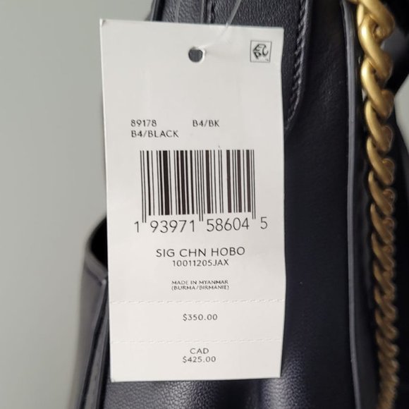 $269 *NEW*  COACH Signature Chain Hobo - Picture 7 of 16